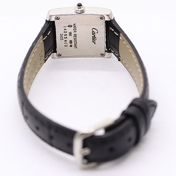 Cartier Tank Francaise SM 18k WG Top Quartz Ivory Dial Watch — view 4