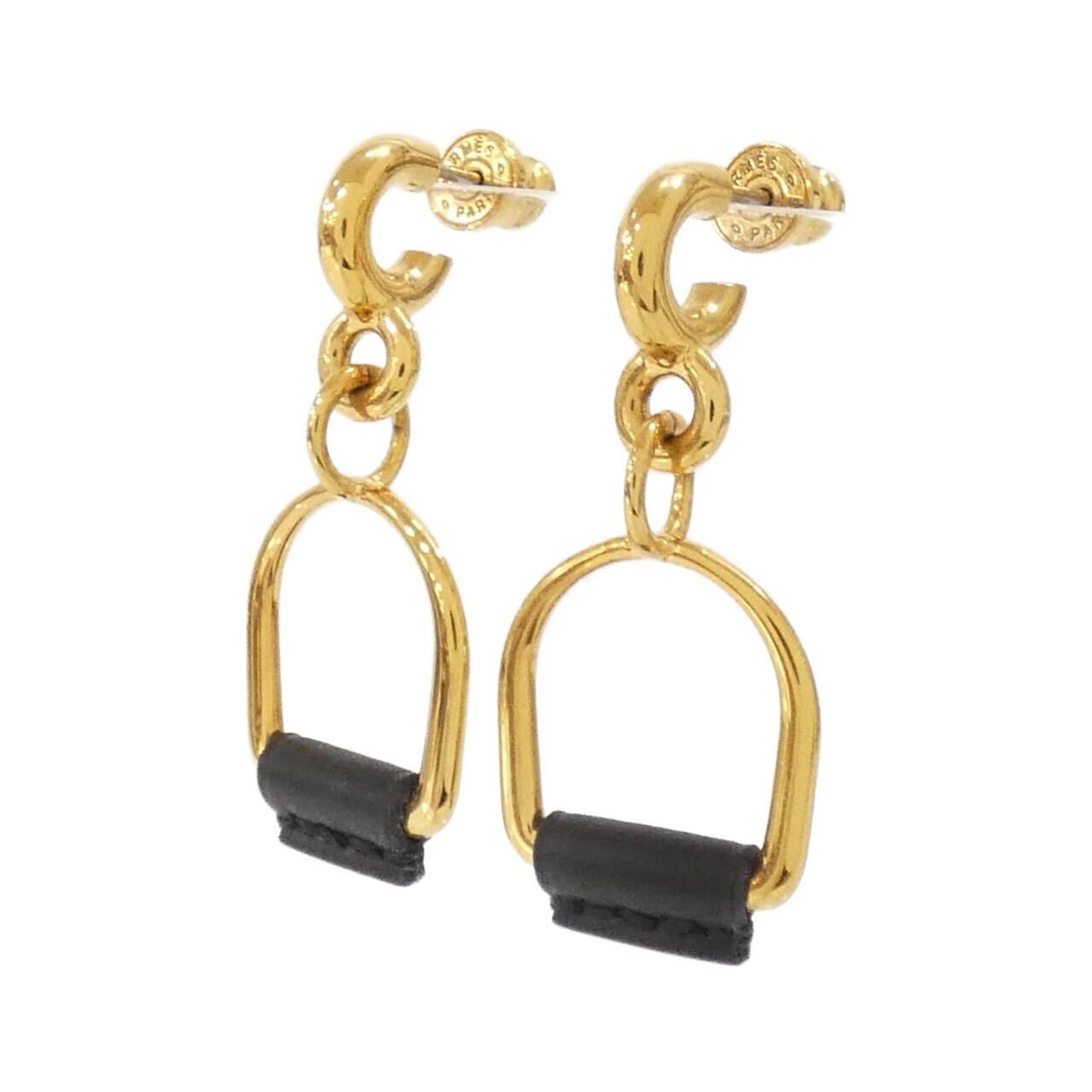 Hermes Elitage Equestre Etrier PM Earrings — view 2