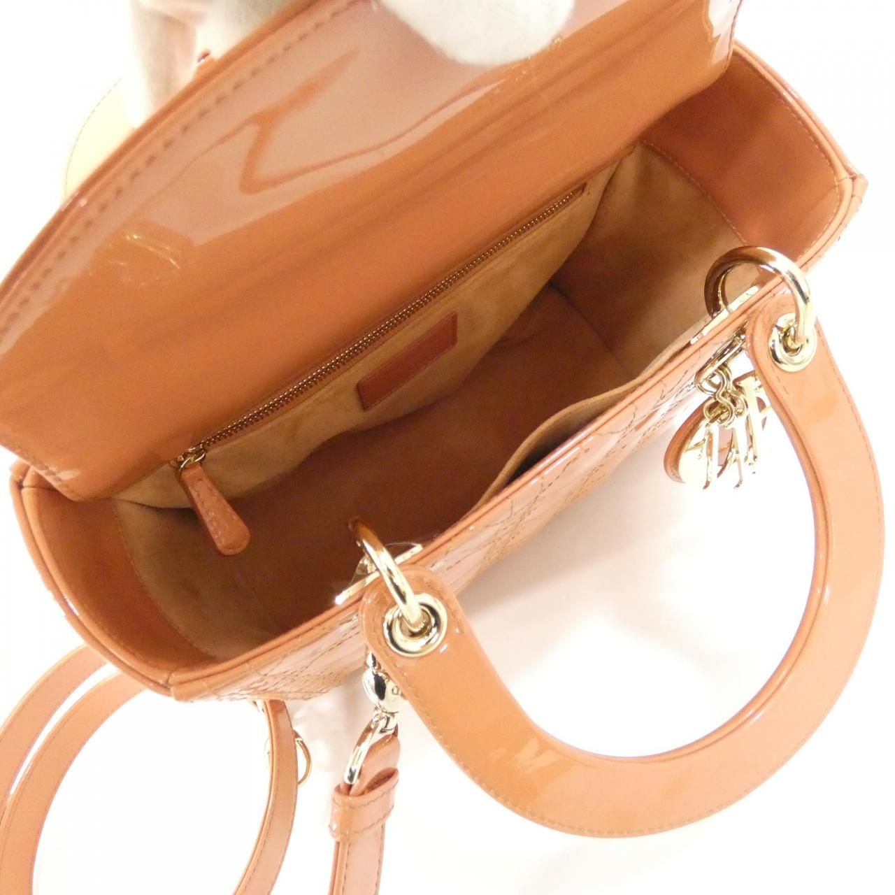 Dior Lady Bag Handbag Orange — view 9