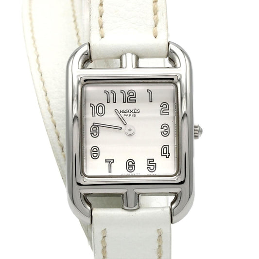 Hermes Capecod Double Tour SS Quartz Watch