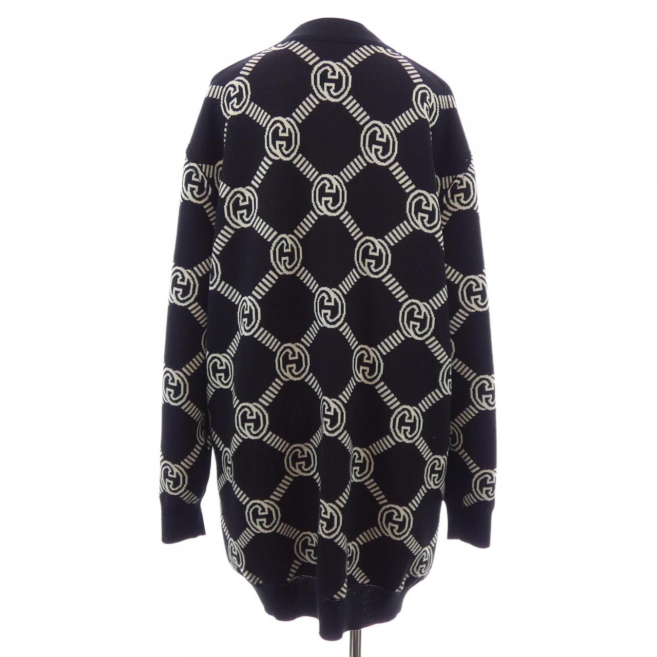 Gucci Interlocking Cardigan Black — view 8