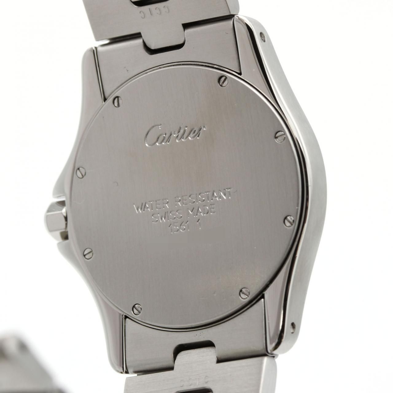 Cartier Santos Round SS Quartz Watch — view 5