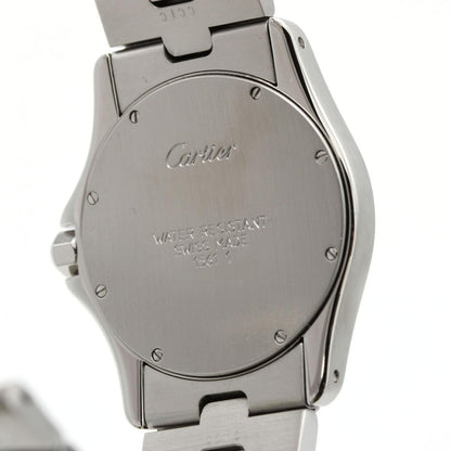 Cartier Santos Round SS Quartz Watch — view 5