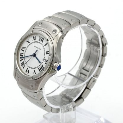 Cartier Santos Round SS Quartz Watch — view 2