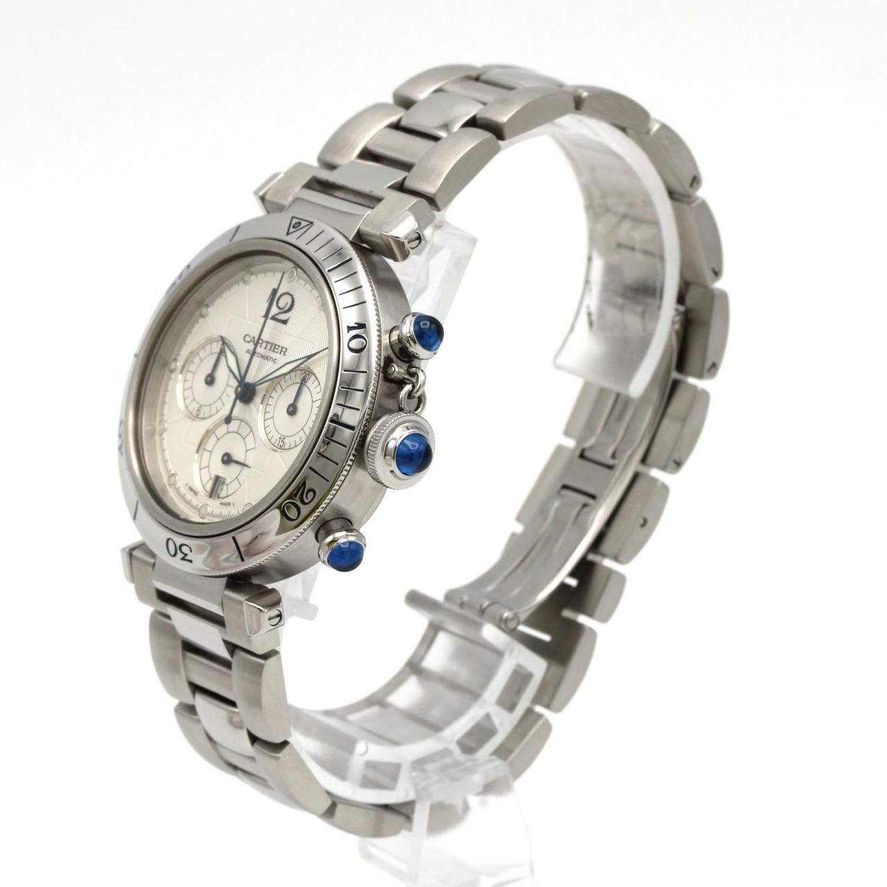 Cartier Pasha Chronograph SS Automatic Winding Watch — view 2