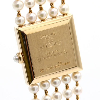 Chanel Mademoiselle YG Pearl Bracelet M YG Quartz — view 3