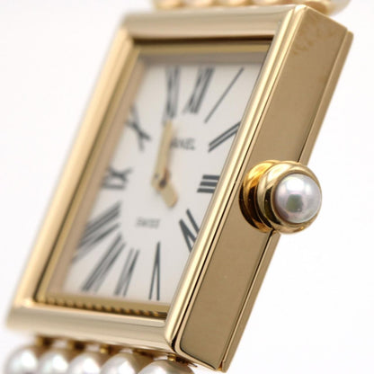 Chanel Mademoiselle YG Pearl Bracelet M YG Quartz — view 6