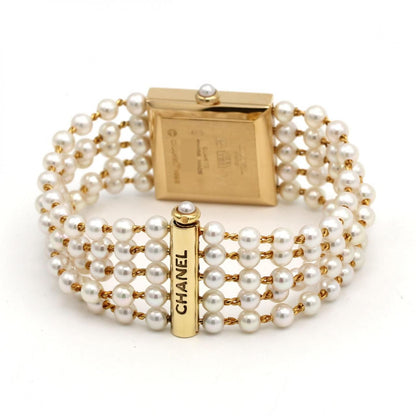 Chanel Mademoiselle YG Pearl Bracelet M YG Quartz — view 5