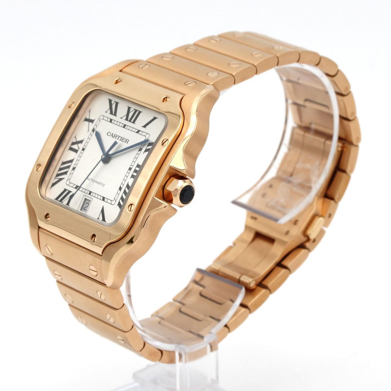 Cartier Santos LM PG RG Automatic Winding Watch — view 2