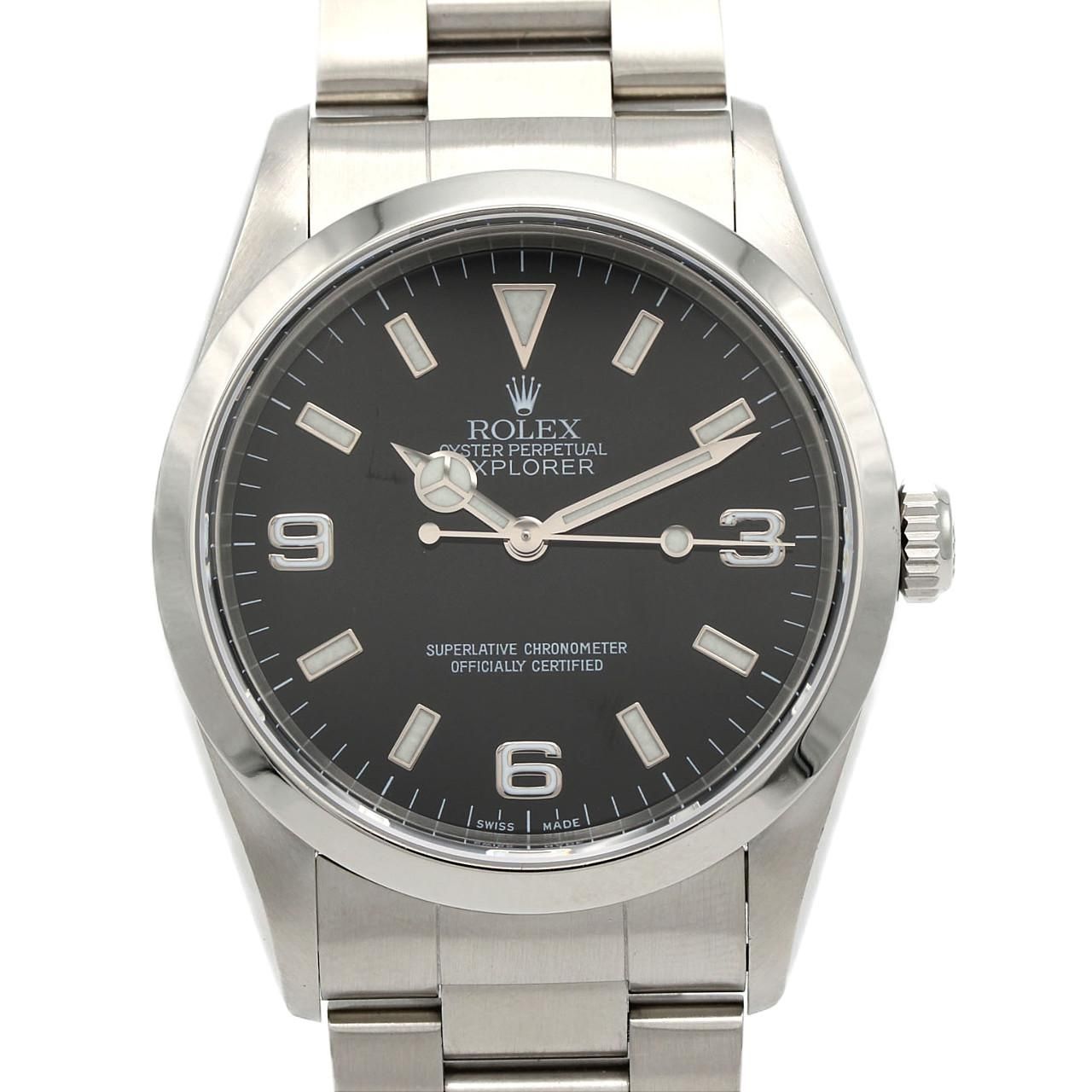 Rolex Explorer I SS Automatic Winding a Number Watch