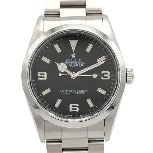 Rolex Explorer I SS Automatic Winding a Number Watch