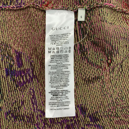 Gucci GG Floral Jacquard Knit Skirt S Multicolor — view 6