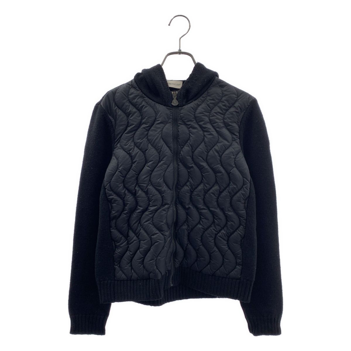 Moncler Maglia Tricot Cardigan Down Jacket 14 Black