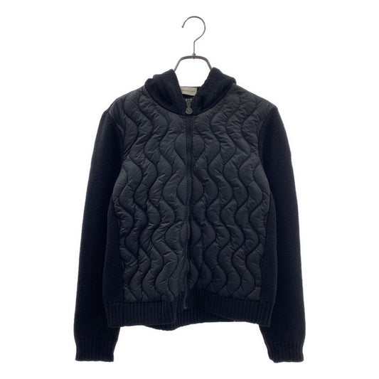 Moncler Maglia Tricot Cardigan Down Jacket 14 Black