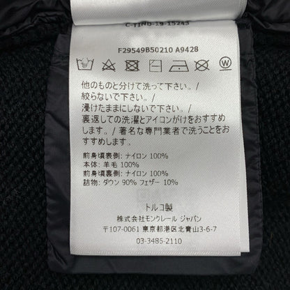 Moncler Maglia Tricot Cardigan Down Jacket 14 Black — view 8