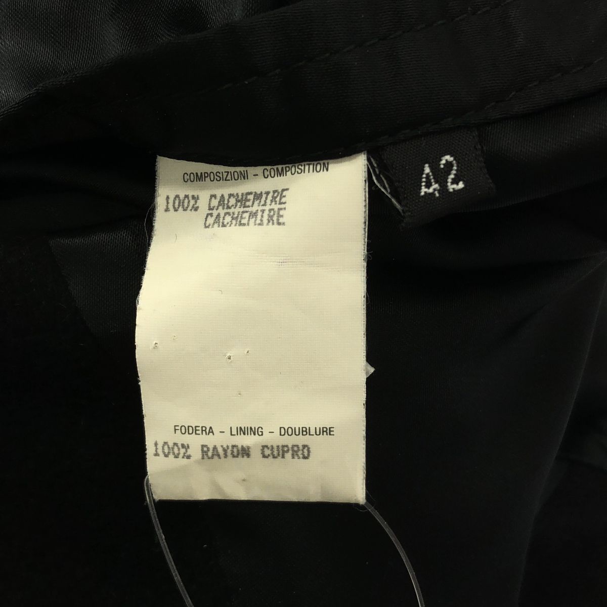 Gucci Cashmere Star Coat 42 Black — view 8