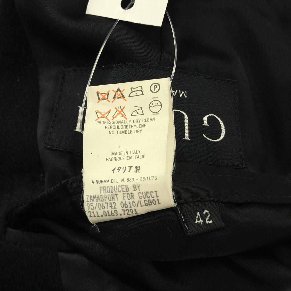 Gucci Cashmere Star Coat 42 Black — view 7