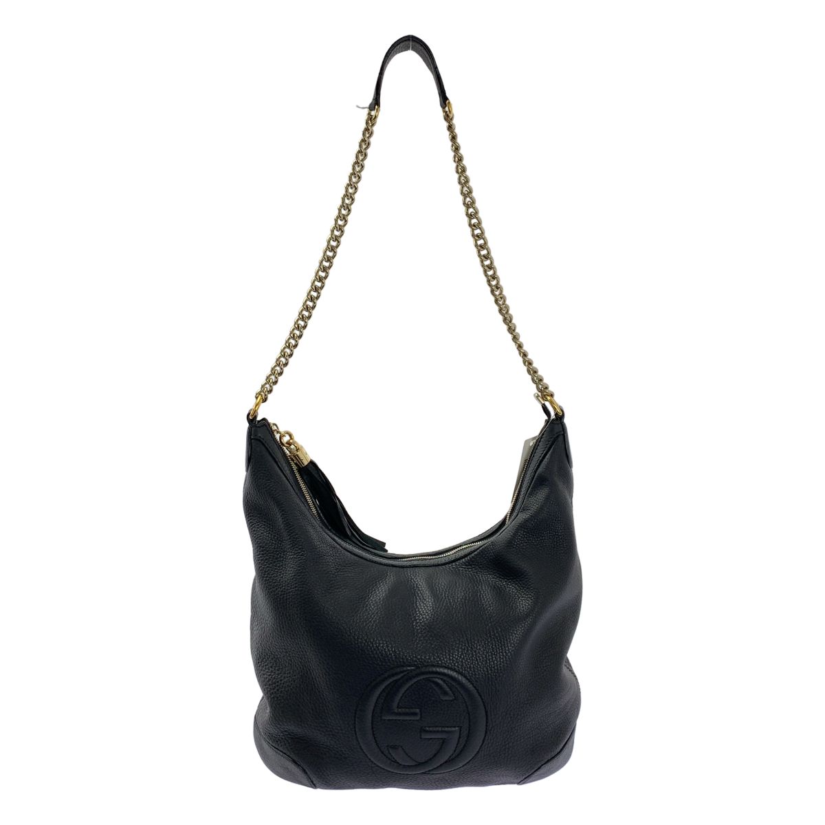 Gucci Soho Interlocking Chain Shoulder Bag Black