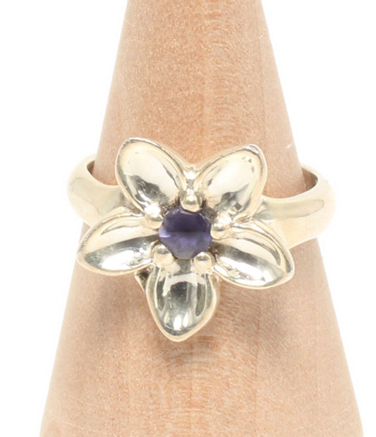 Tiffany & Co Ring Iolite Flower Motif