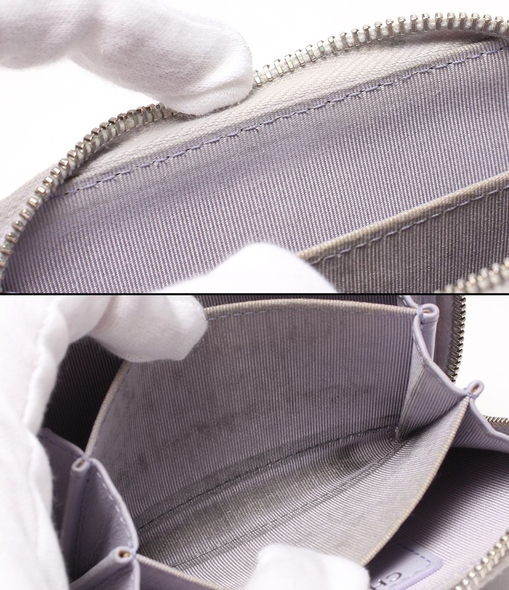 Chanel Coin Case Silver Quilted Caviar Leather 31 CC Logo — view 7