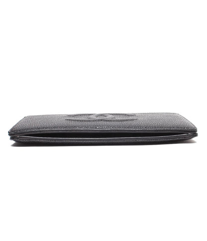 Chanel Wallet Caviar Leather CC Logo — view 4
