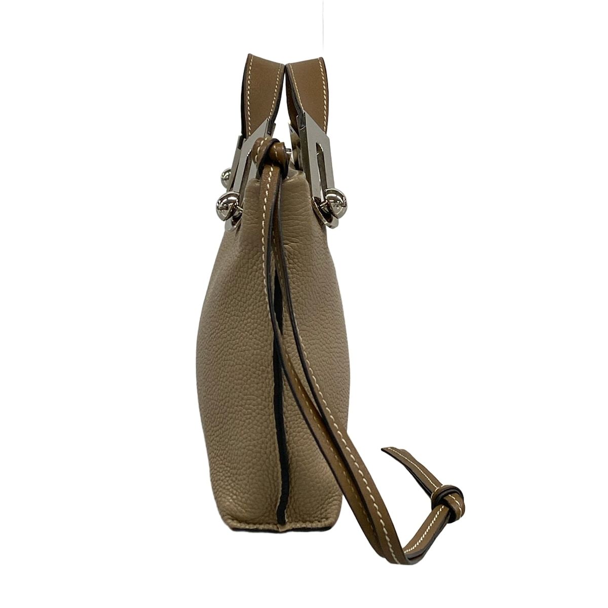 Loewe Handbag Missy Gray Beige 2-Way Leather — view 2