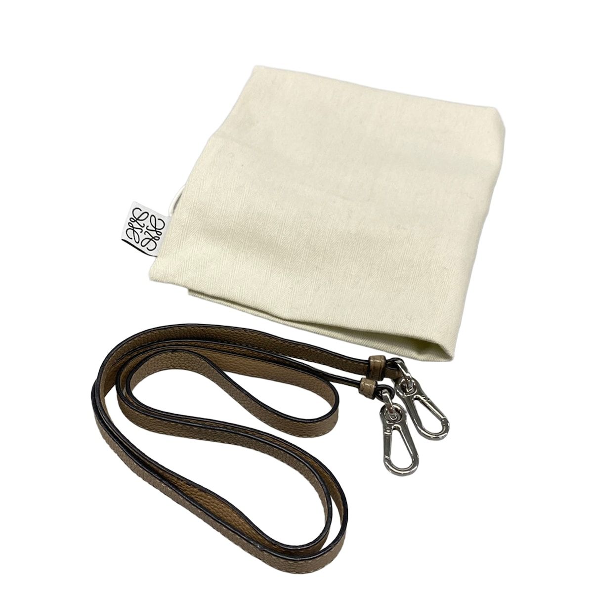 Loewe Handbag Missy Gray Beige 2-Way Leather — view 7