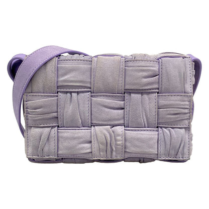 Bottega Veneta Shoulder Bag Cassette Light Purple Leather