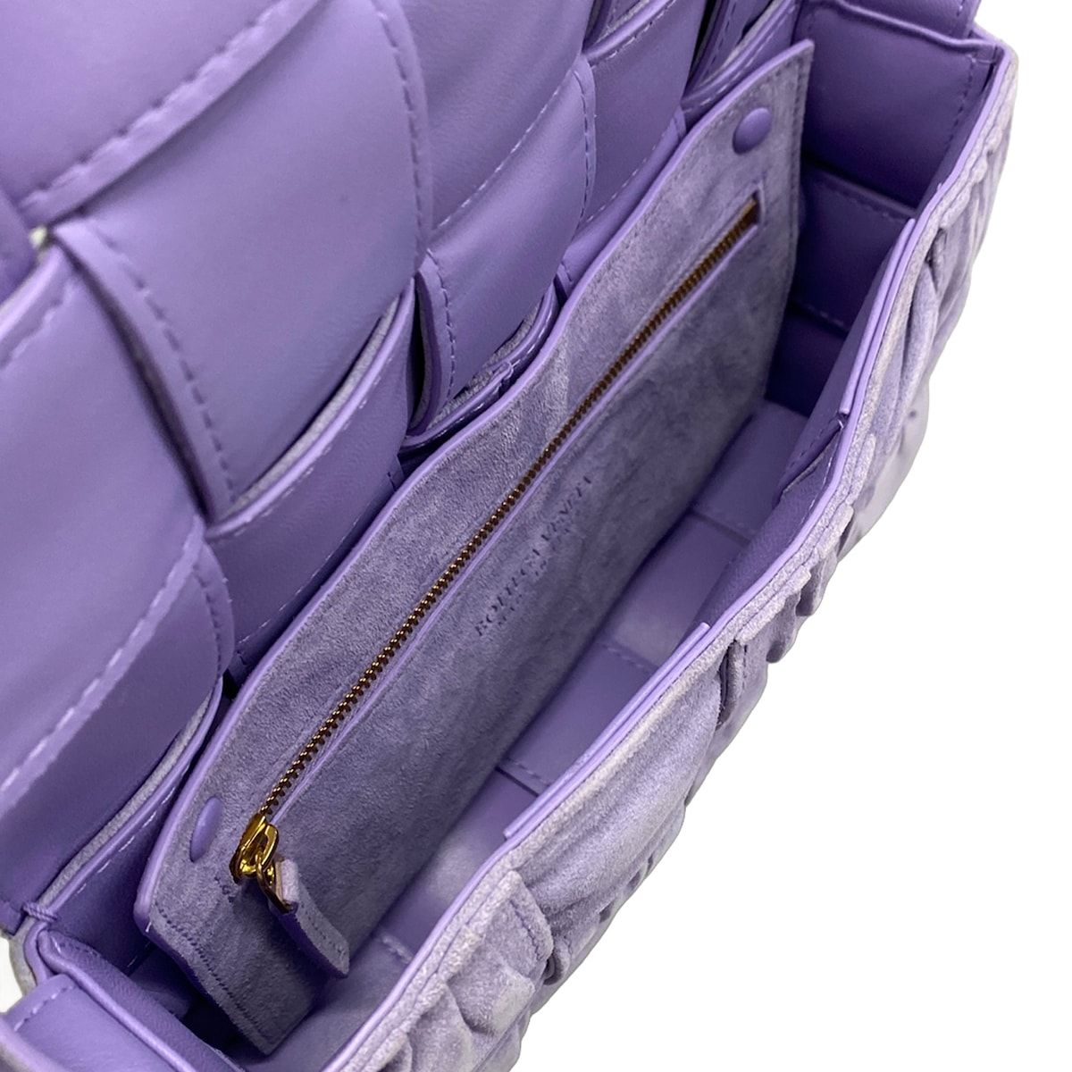 Bottega Veneta Shoulder Bag Cassette Light Purple Leather — view 7