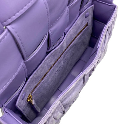 Bottega Veneta Shoulder Bag Cassette Light Purple Leather — view 7
