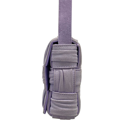 Bottega Veneta Shoulder Bag Cassette Light Purple Leather — view 4
