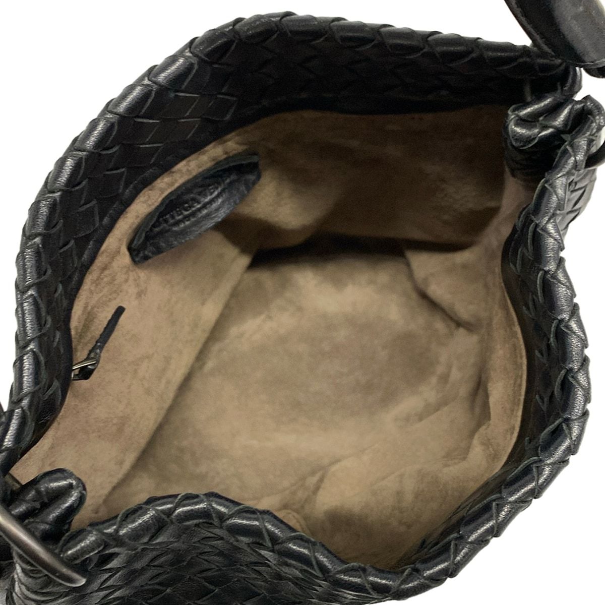 Bottega Veneta Handbag Intrecciato Black Leather — view 7