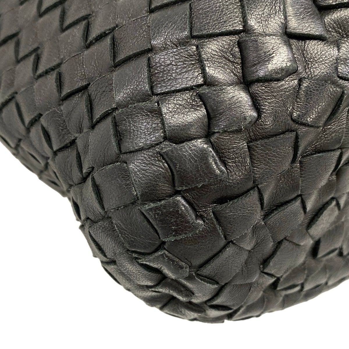 Bottega Veneta Handbag Intrecciato Black Leather — view 6