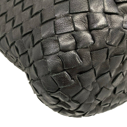 Bottega Veneta Handbag Intrecciato Black Leather — view 6