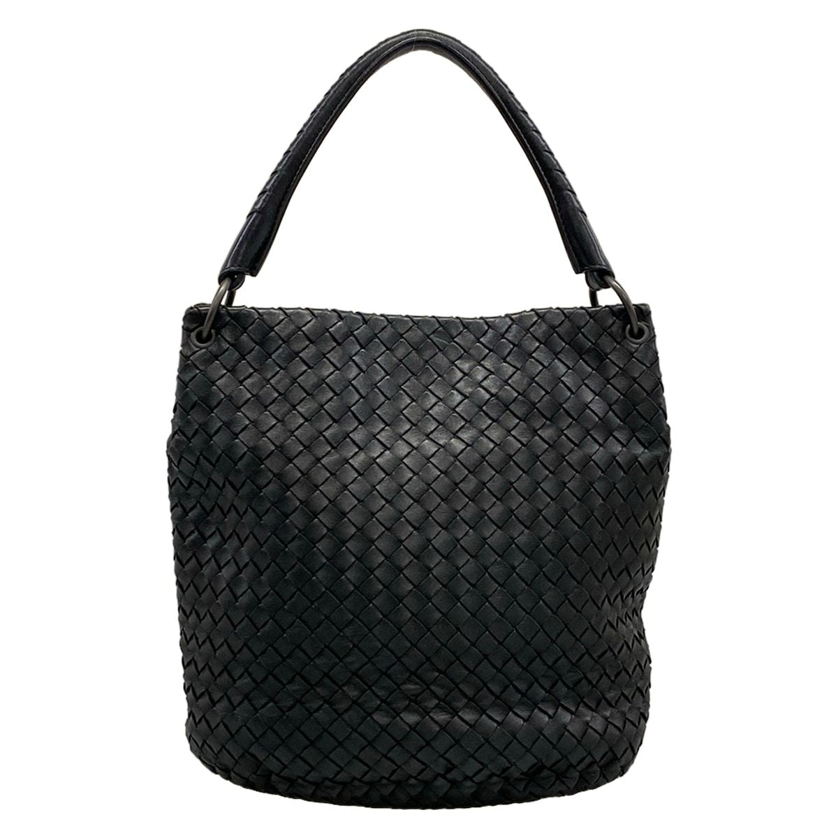 Bottega Veneta Handbag Intrecciato Black Leather — view 3