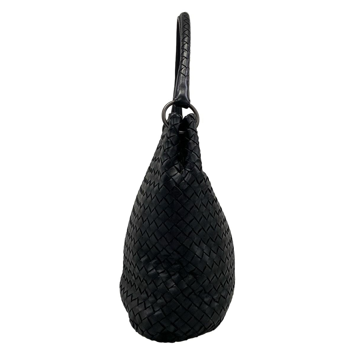 Bottega Veneta Handbag Intrecciato Black Leather — view 2