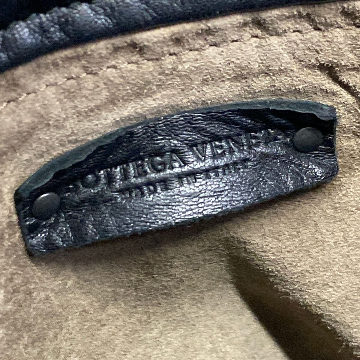 Bottega Veneta Handbag Intrecciato Black Leather — view 8