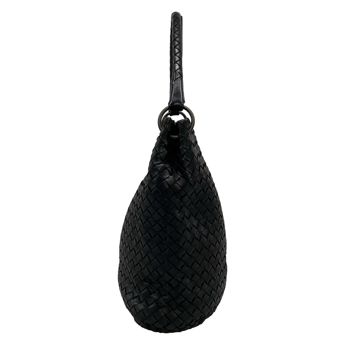 Bottega Veneta Handbag Intrecciato Black Leather — view 4