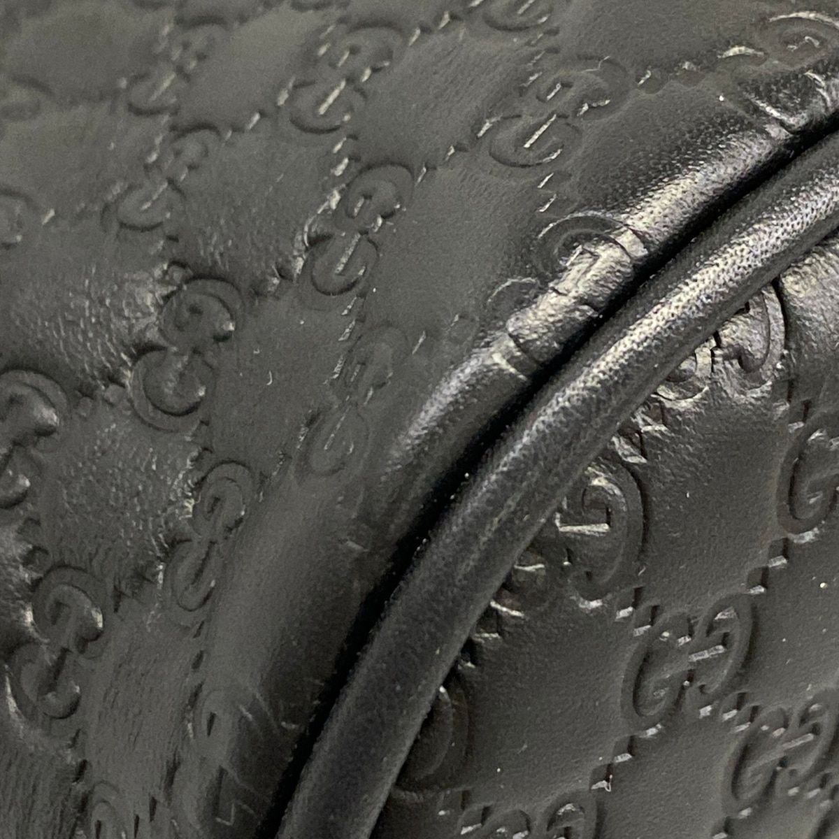 Gucci Handbag Micro Guccissima Black Leather — view 6