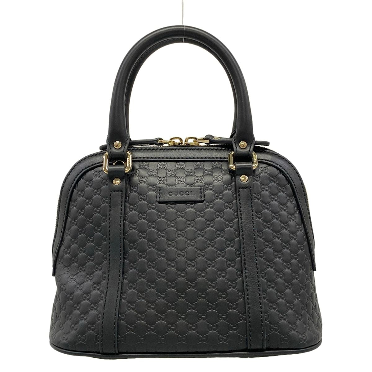 Gucci Handbag Micro Guccissima Black Leather