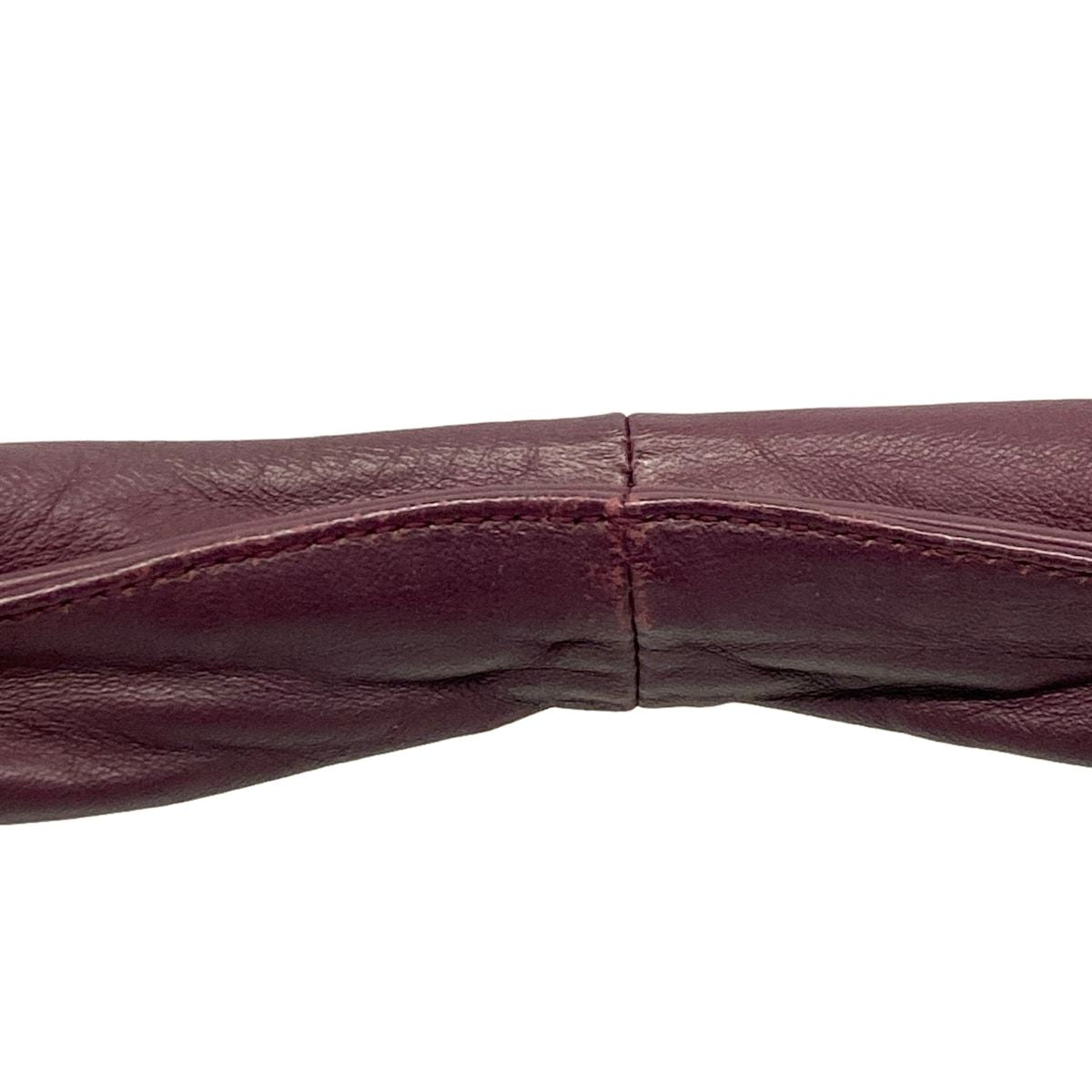 Bottega Veneta Shoulder Bag Bordeaux Leather — view 9
