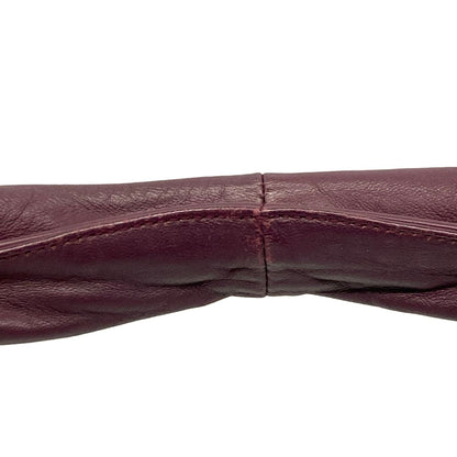 Bottega Veneta Shoulder Bag Bordeaux Leather — view 9