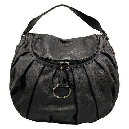 Gucci Shoulder Bag Icon Bit Black Leather