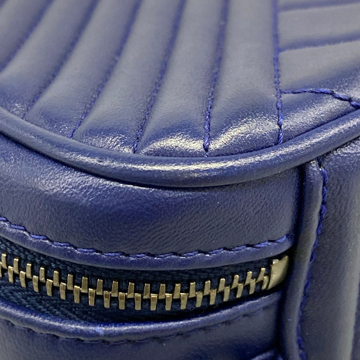 Chanel Shoulder Bag Coco Boy Blue Chain Vintage Silver — view 6