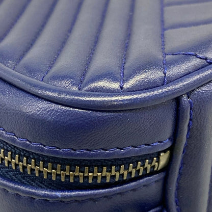 Chanel Shoulder Bag Coco Boy Blue Chain Vintage Silver — view 6