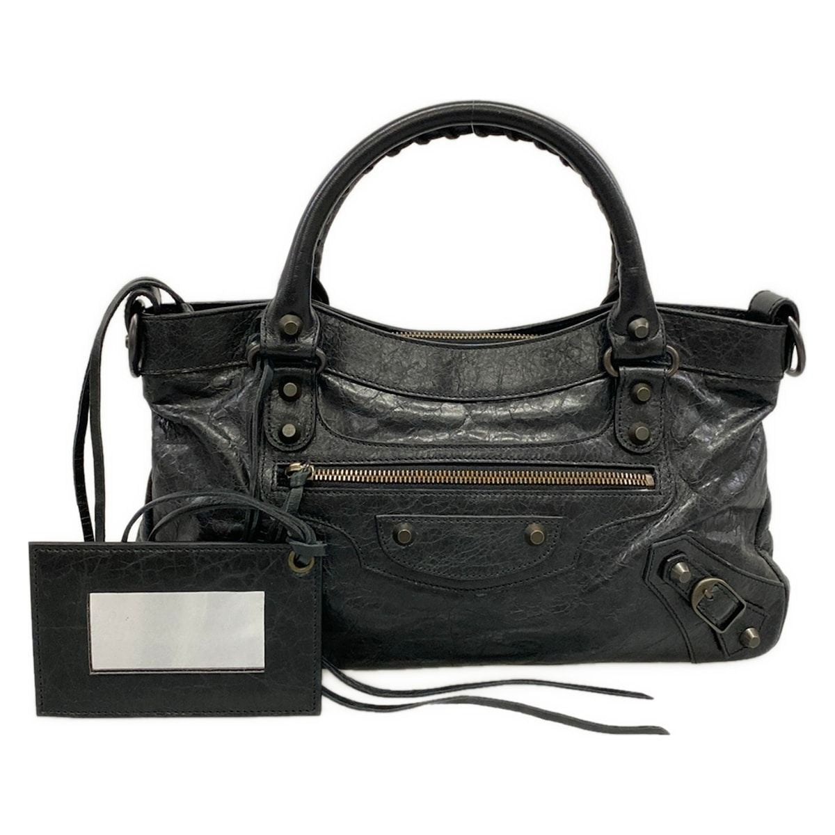 Balenciaga Handbag the Fast Black Leather