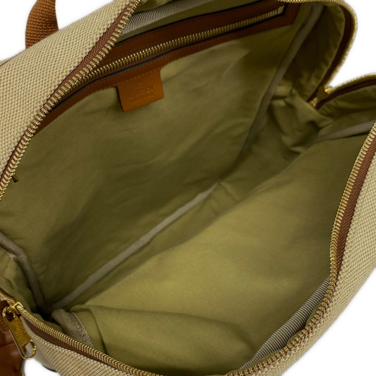 Gucci Backpack Sherry Interlocking Beige Brown Multi Leather — view 7