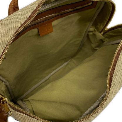 Gucci Backpack Sherry Interlocking Beige Brown Multi Leather — view 7