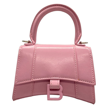 Balenciaga Handbag Hourglass Mini Light Pink Bag Leather