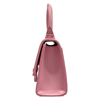 Balenciaga Handbag Hourglass Mini Light Pink Bag Leather — view 4
